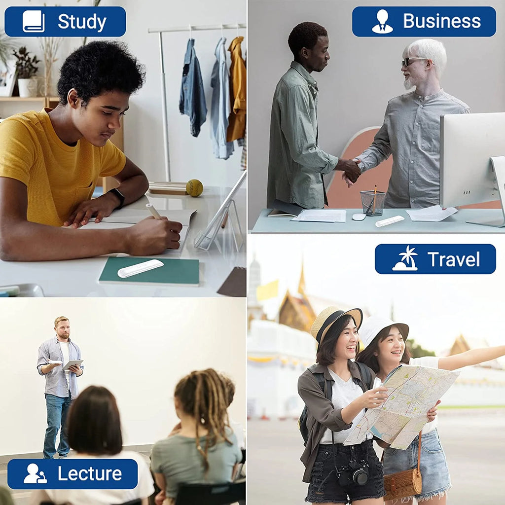 Portable Language Translator Device with Real-Time 2-Way Translation for 72+ Languages - Ideal for Travel, Learning, Business, and Communication