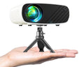 Portable 1080P Mini Projector for Movies, Compatible with Android and iOS, White