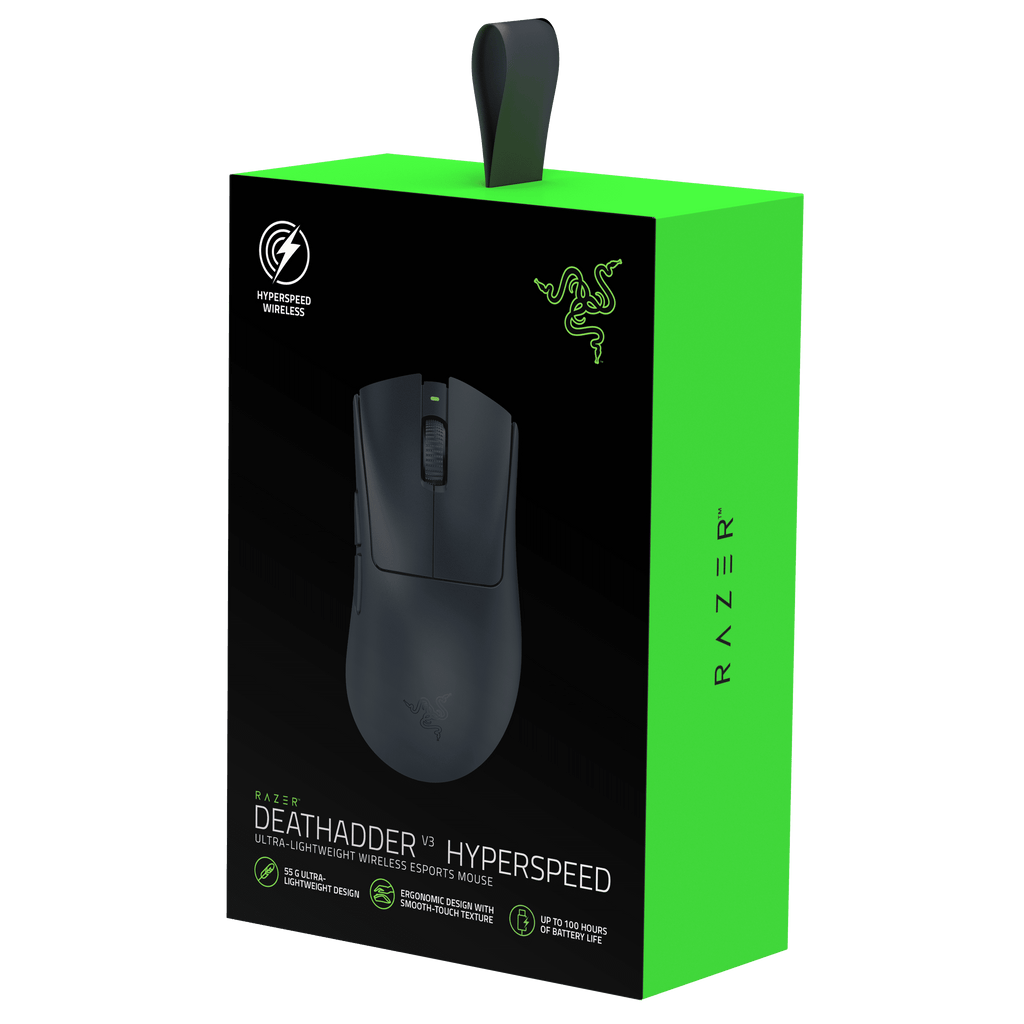 Razer DeathAdder V3 Hyperspeed Wireless Optical Gaming Mouse - Black