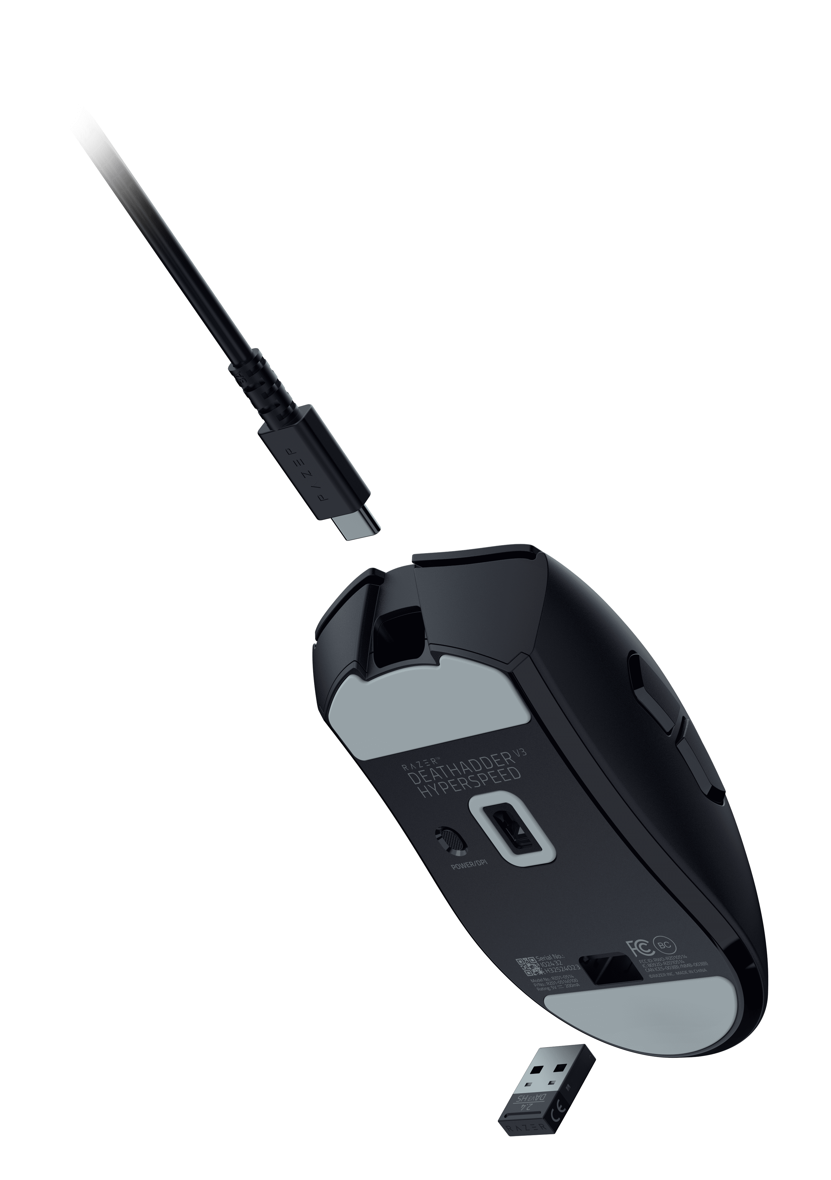 Razer DeathAdder V3 Hyperspeed Wireless Optical Gaming Mouse - Black