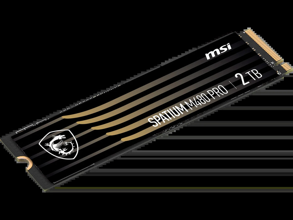 SPATIUM M480 PRO 2TB PCIe 4.0 NVMe M.2 Solid State Drive with 2GB Cache and Read/Write Speeds of 7400/7000 MB/s