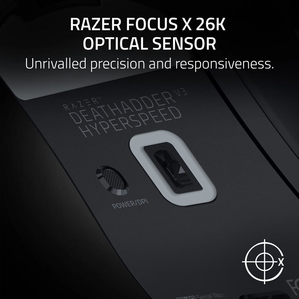 Razer DeathAdder V3 Hyperspeed Wireless Optical Gaming Mouse - Black